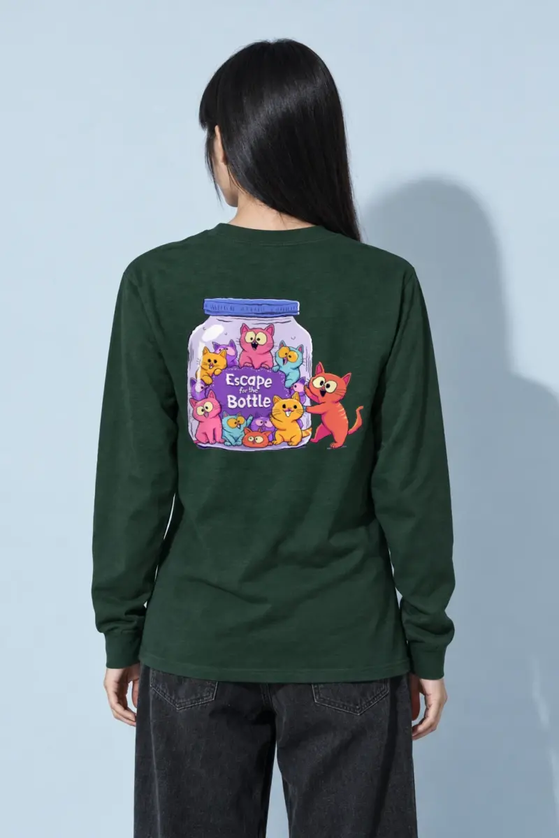 "Escape For The Bottle" Unisex Longsleeve T-shirt