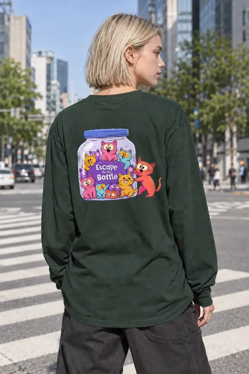 "Escape For The Bottle" Unisex Longsleeve T-shirt | Gildan 2400