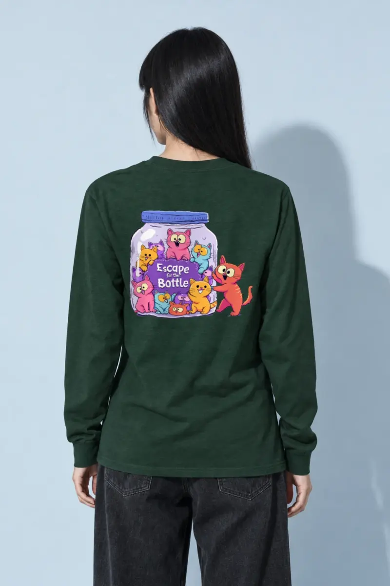 "Escape For The Bottle" Unisex Longsleeve T-shirt