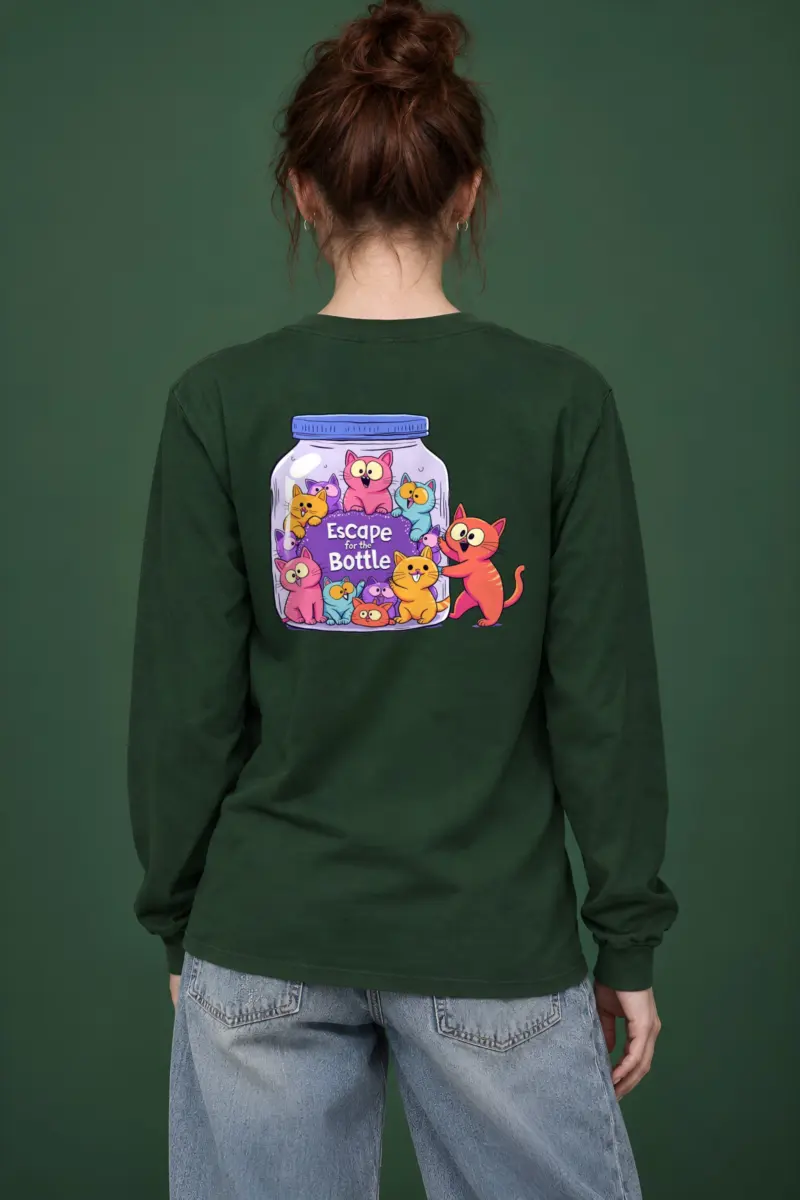 "Escape For The Bottle" Unisex Longsleeve T-shirt
