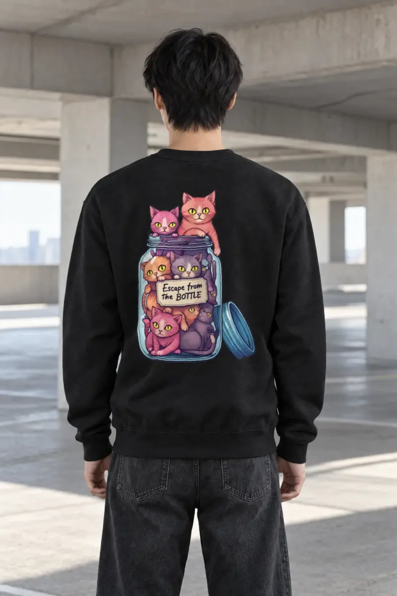 "Escape From The Bottle" Heavy Blend Unisex Crewneck Sweatshirt