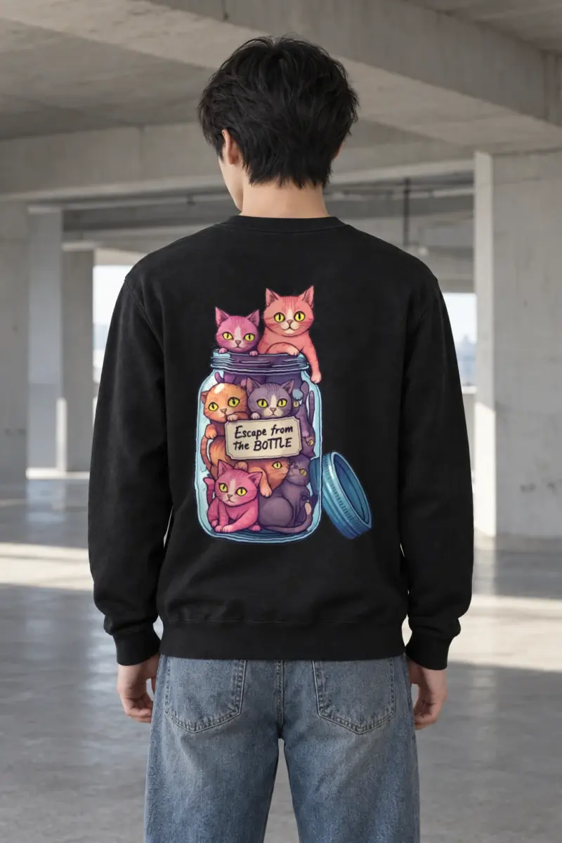 "Escape From The Bottle" Heavy Blend Unisex Crewneck Sweatshirt