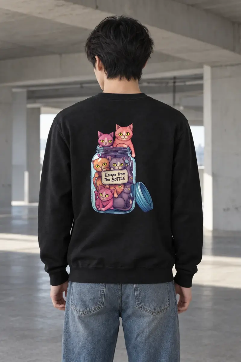 "Escape From The Bottle" Heavy Blend Unisex Crewneck Sweatshirt