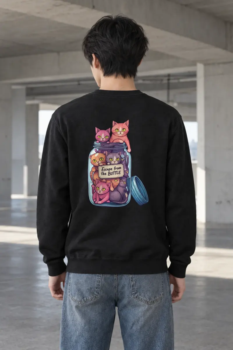 "Escape From The Bottle" Heavy Blend Unisex Crewneck Sweatshirt