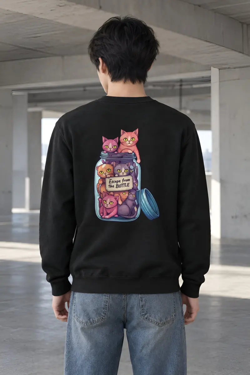 "Escape From The Bottle" Heavy Blend Unisex Crewneck Sweatshirt