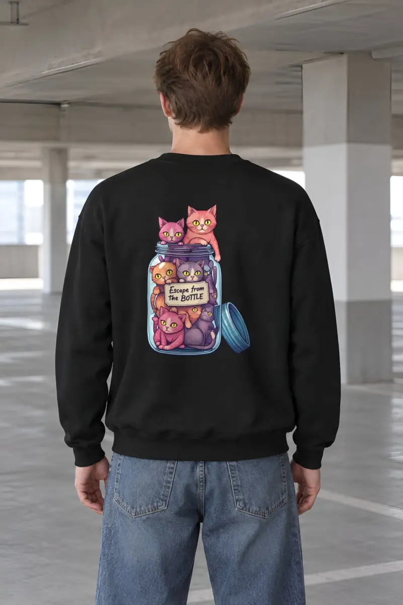 "Escape From The Bottle" Heavy Blend Unisex Crewneck Sweatshirt