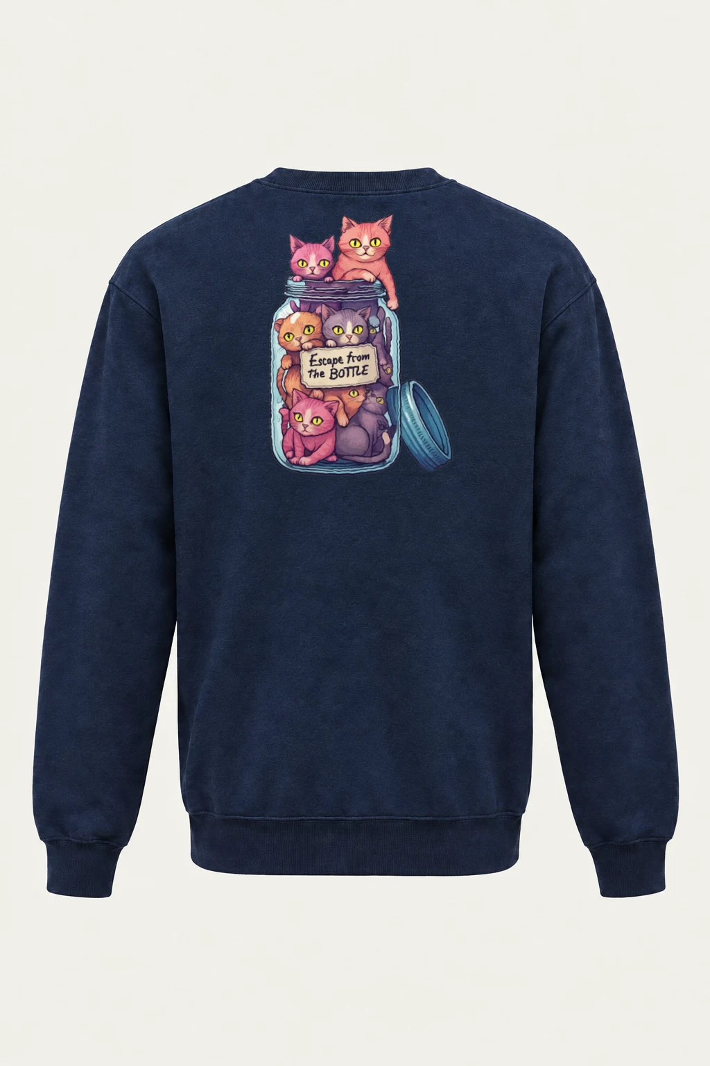"Escape From The Bottle" Heavy Blend Unisex Crewneck Sweatshirt | Gildan 18000