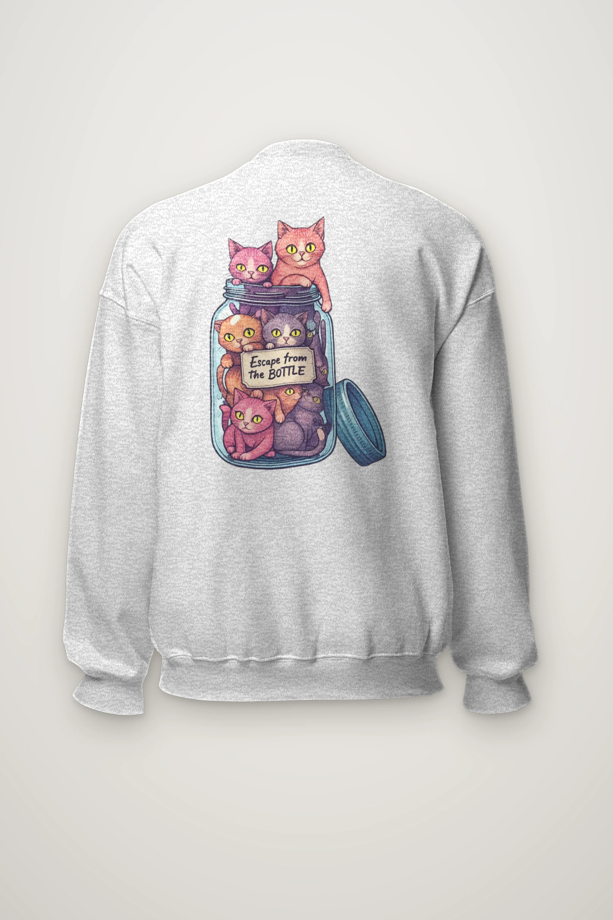 "Escape From The Bottle" Heavy Blend Unisex Crewneck Sweatshirt