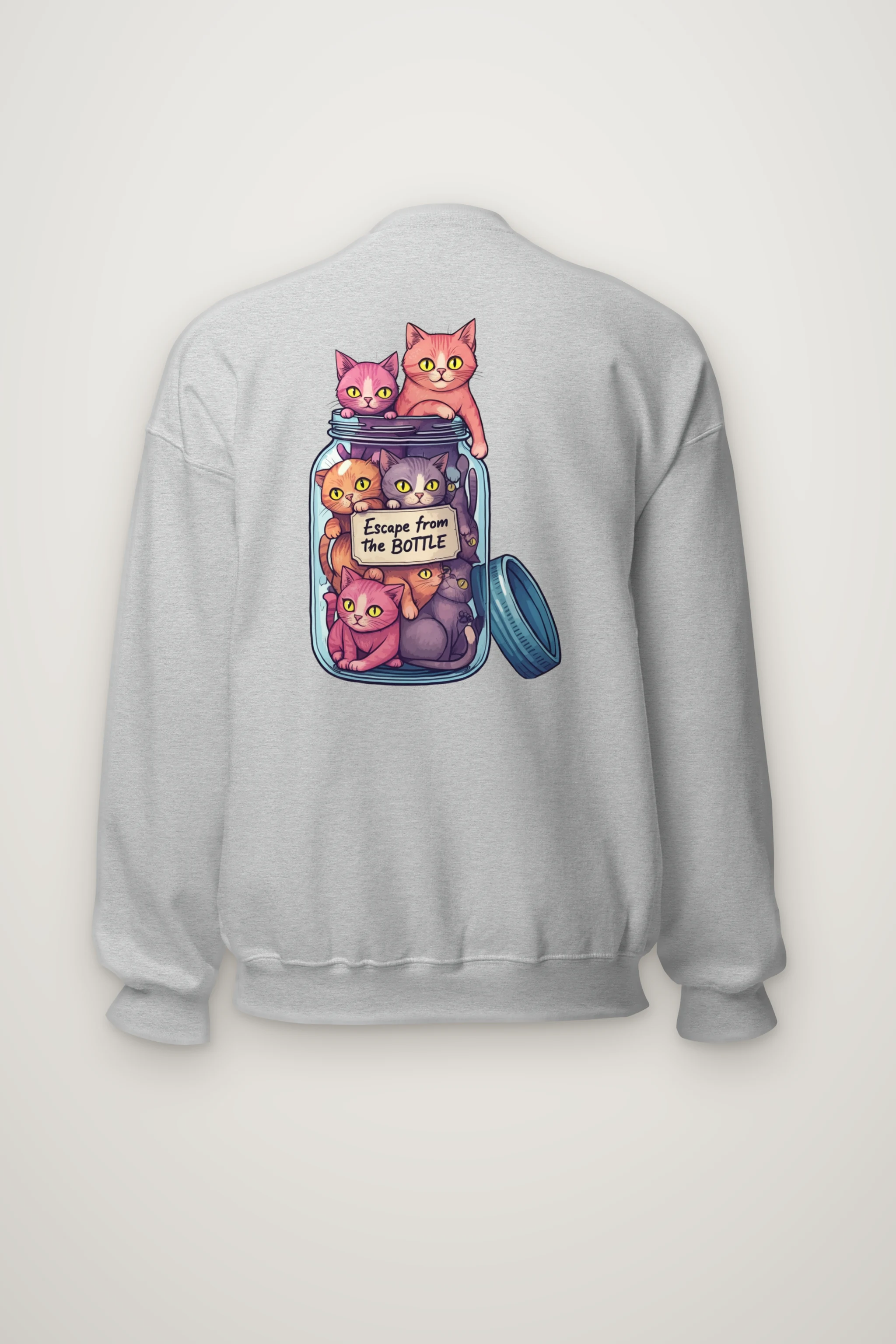 "Escape From The Bottle" Heavy Blend Unisex Crewneck Sweatshirt
