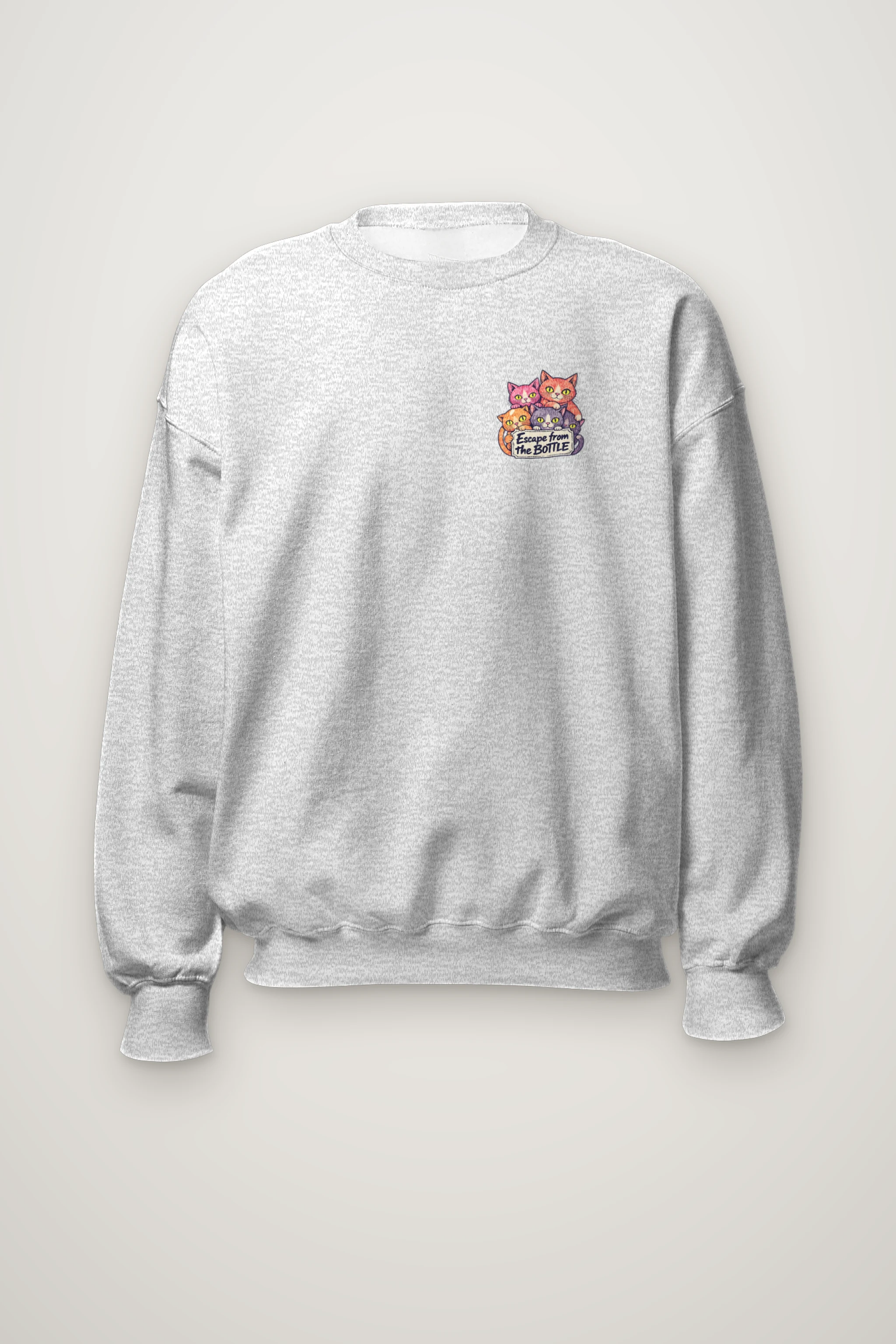 "Escape From The Bottle" Heavy Blend Unisex Crewneck Sweatshirt