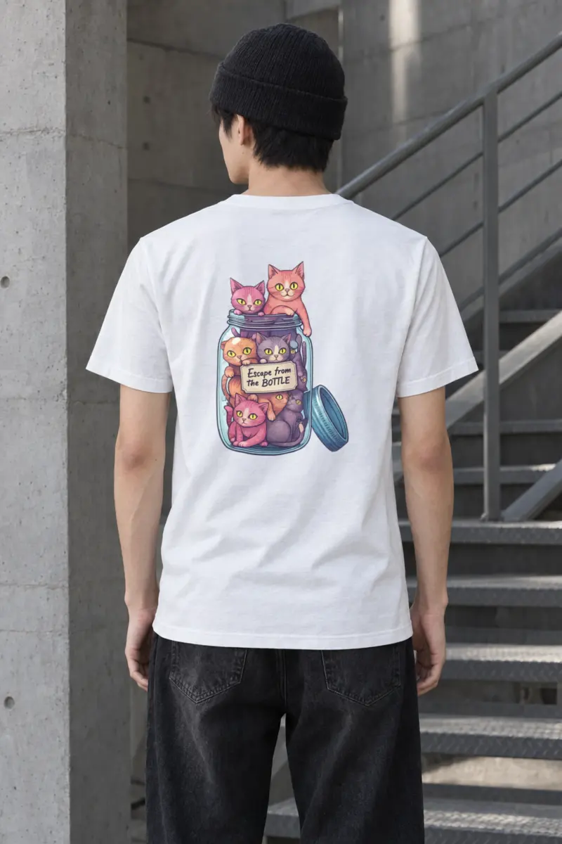 "Escape From The Bottle" Heavyweight Unisex Crewneck T-shirt