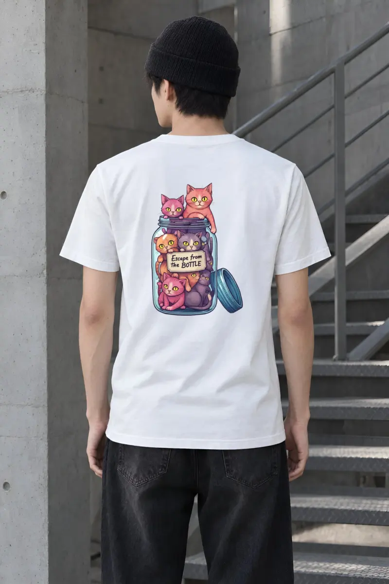 "Escape From The Bottle" Heavyweight Unisex Crewneck T-shirt