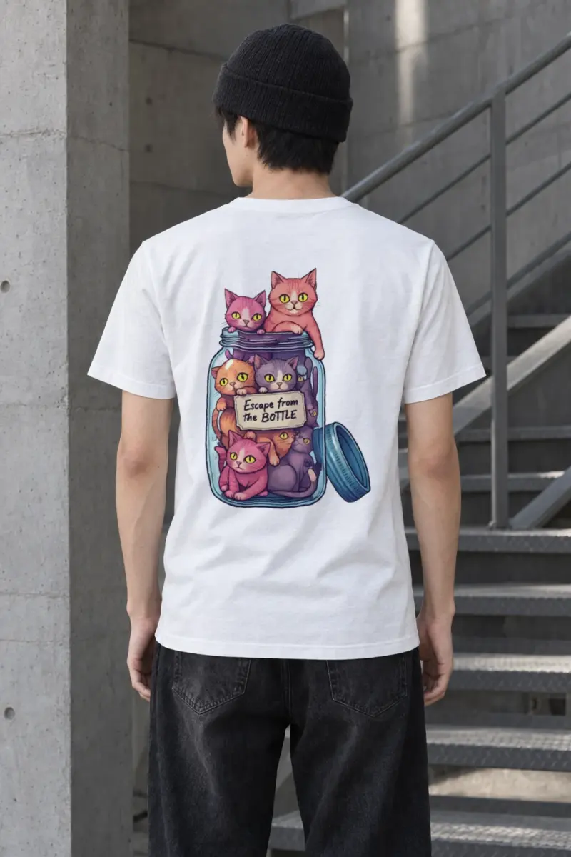 "Escape From The Bottle" Heavyweight Unisex Crewneck T-shirt