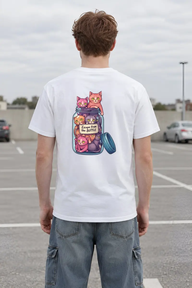 "Escape From The Bottle" Heavyweight Unisex Crewneck T-shirt