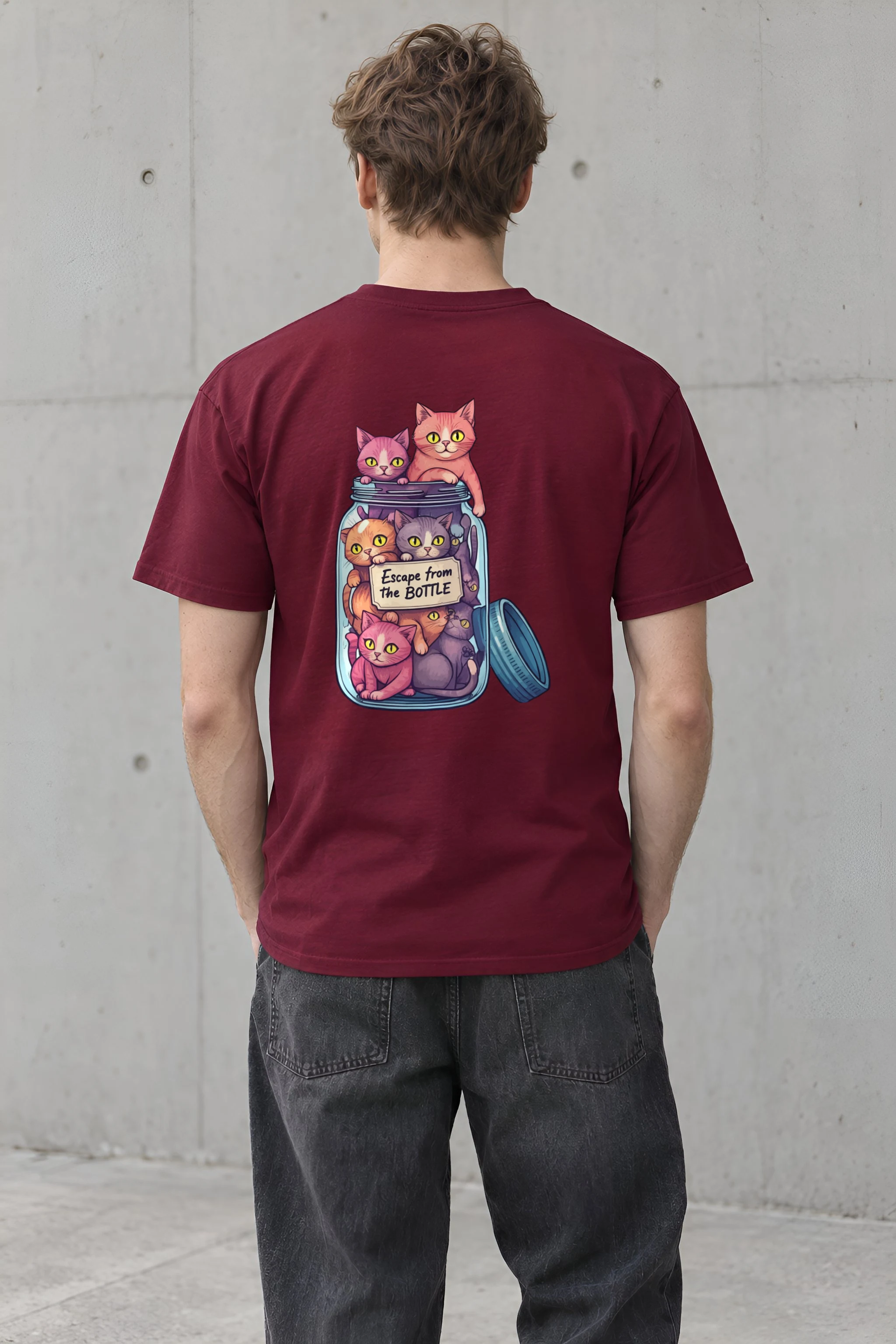 "Escape From The Bottle" Heavyweight Unisex Crewneck T-shirt
