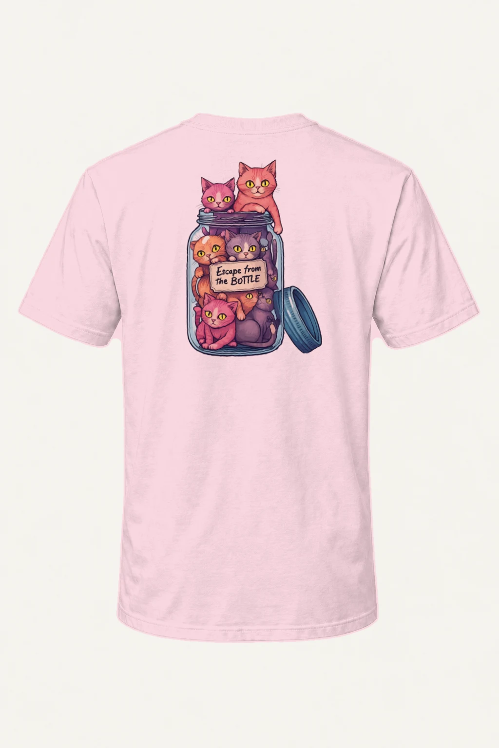 "Escape From The Bottle" Heavyweight Unisex Crewneck T-shirt | Gildan 5000