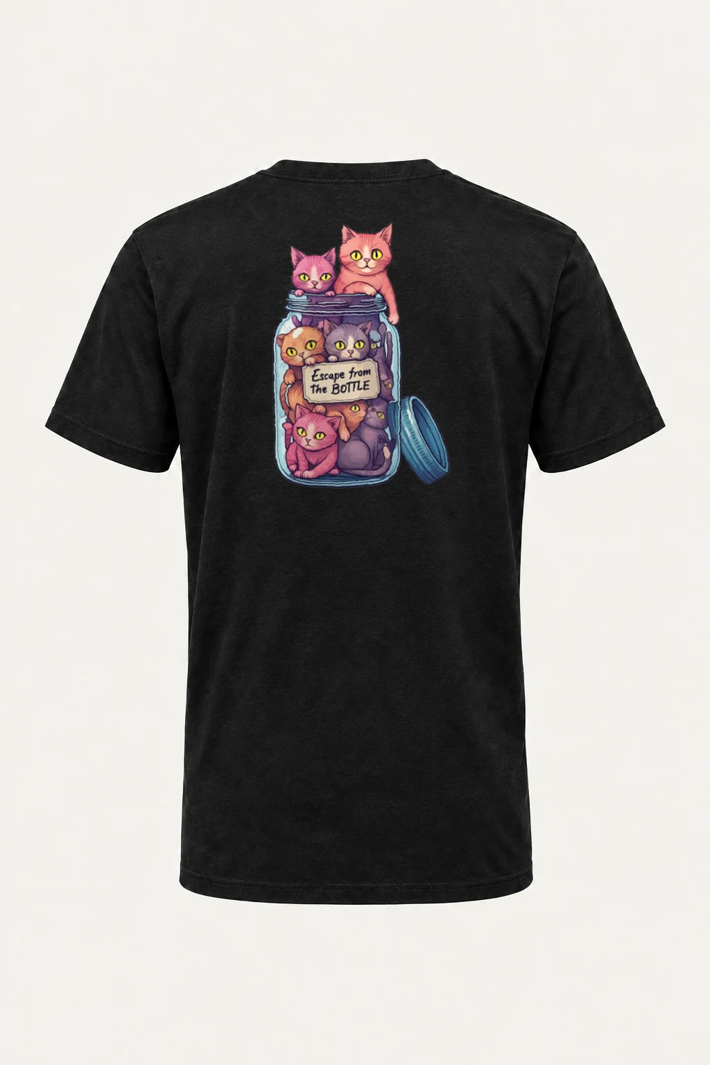 "Escape From The Bottle" Heavyweight Unisex Crewneck T-shirt | Gildan 5000