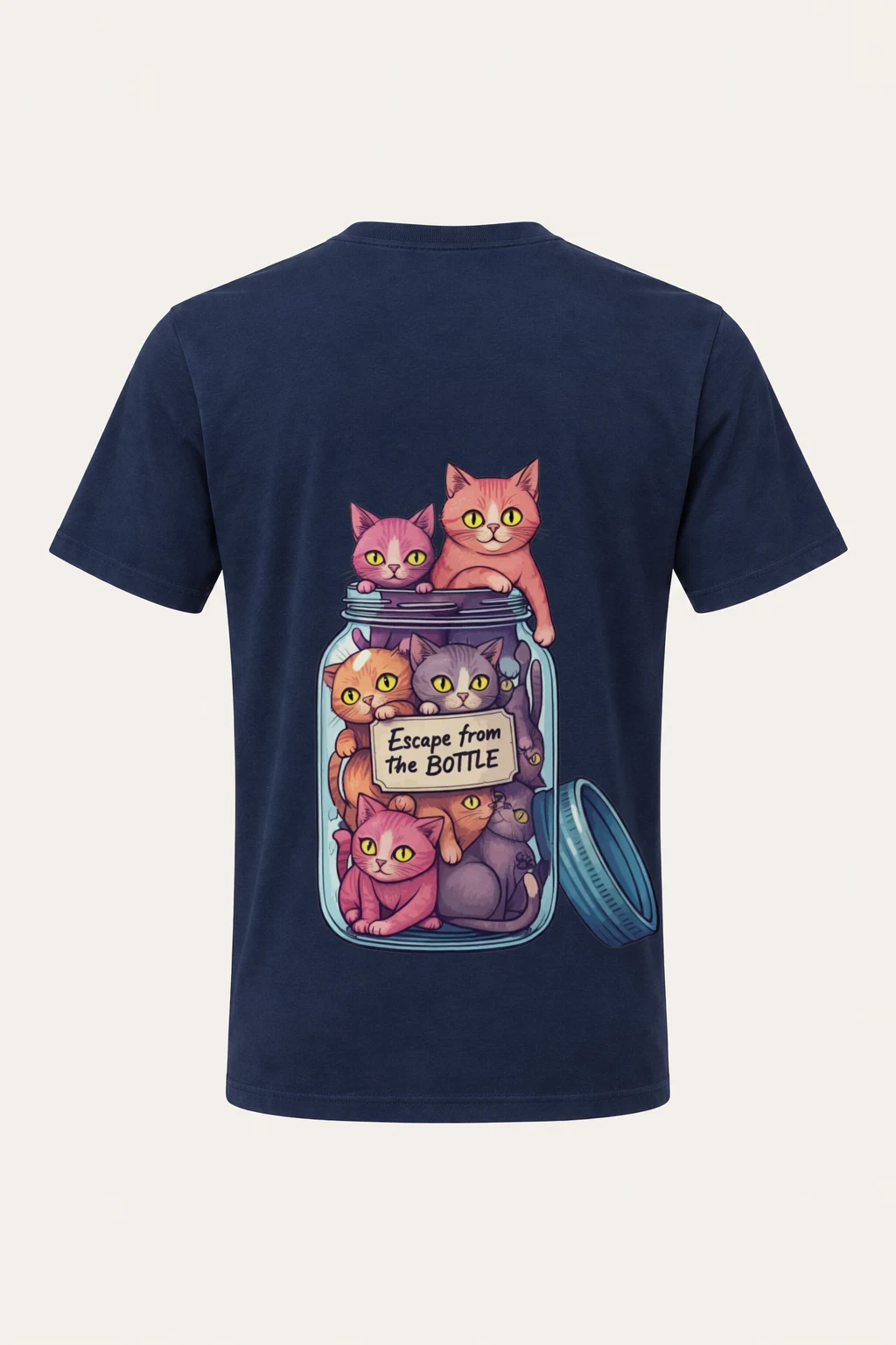 "Escape From The Bottle" Heavyweight Unisex Crewneck T-shirt | Gildan 5000