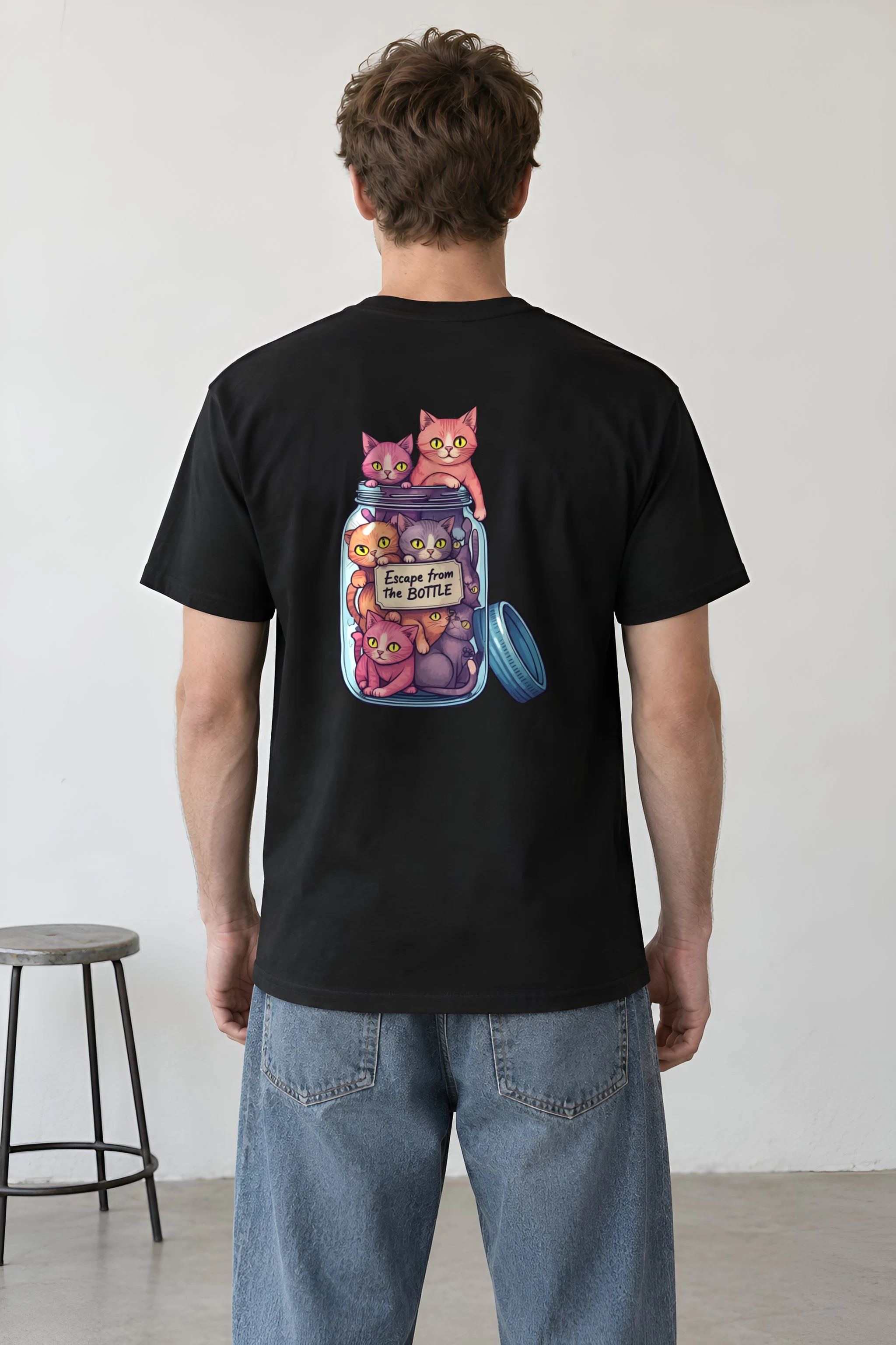 "Escape From The Bottle" Heavyweight Unisex Crewneck T-shirt