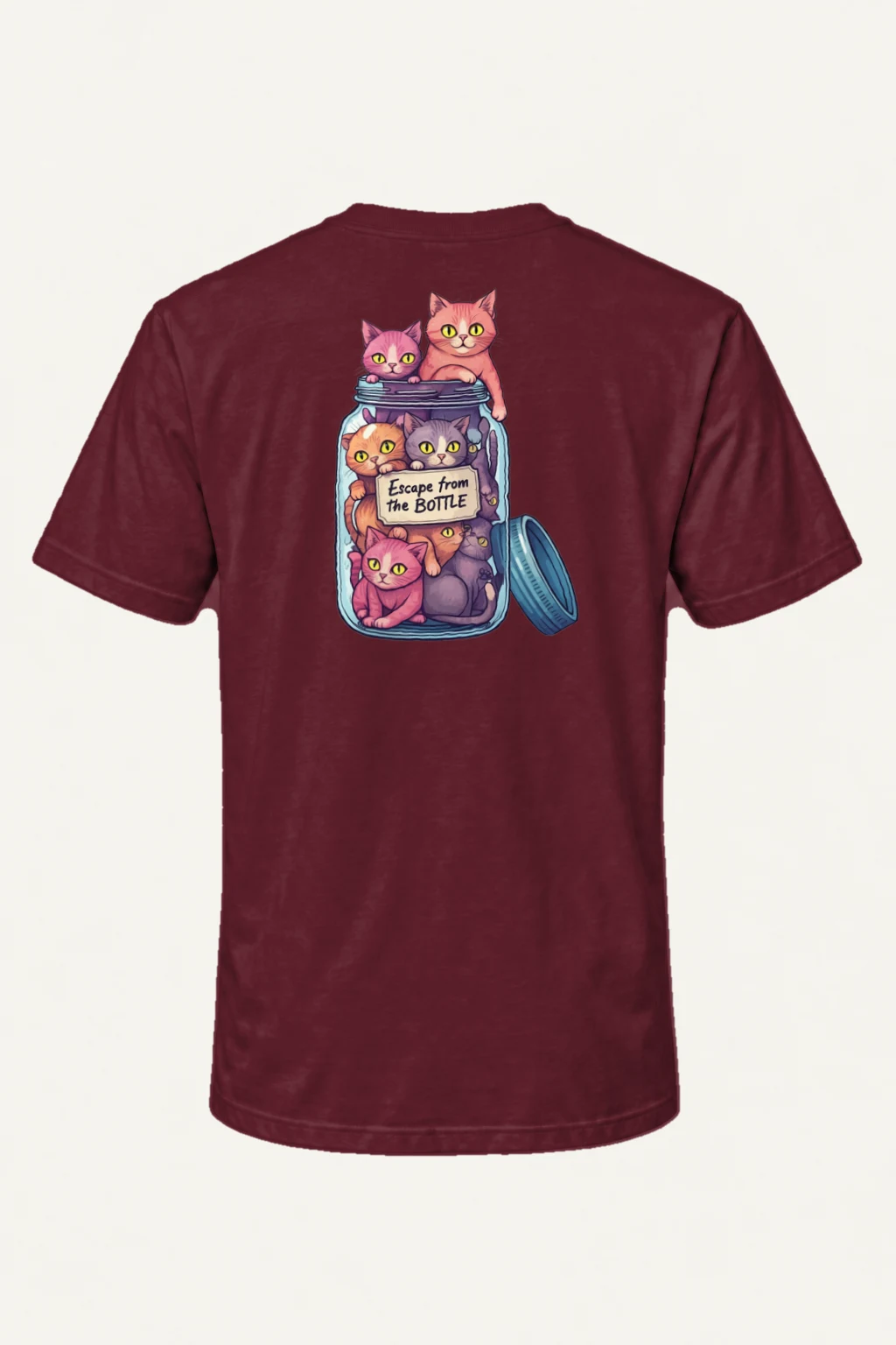"Escape From The Bottle" Heavyweight Unisex Crewneck T-shirt | Gildan 5000
