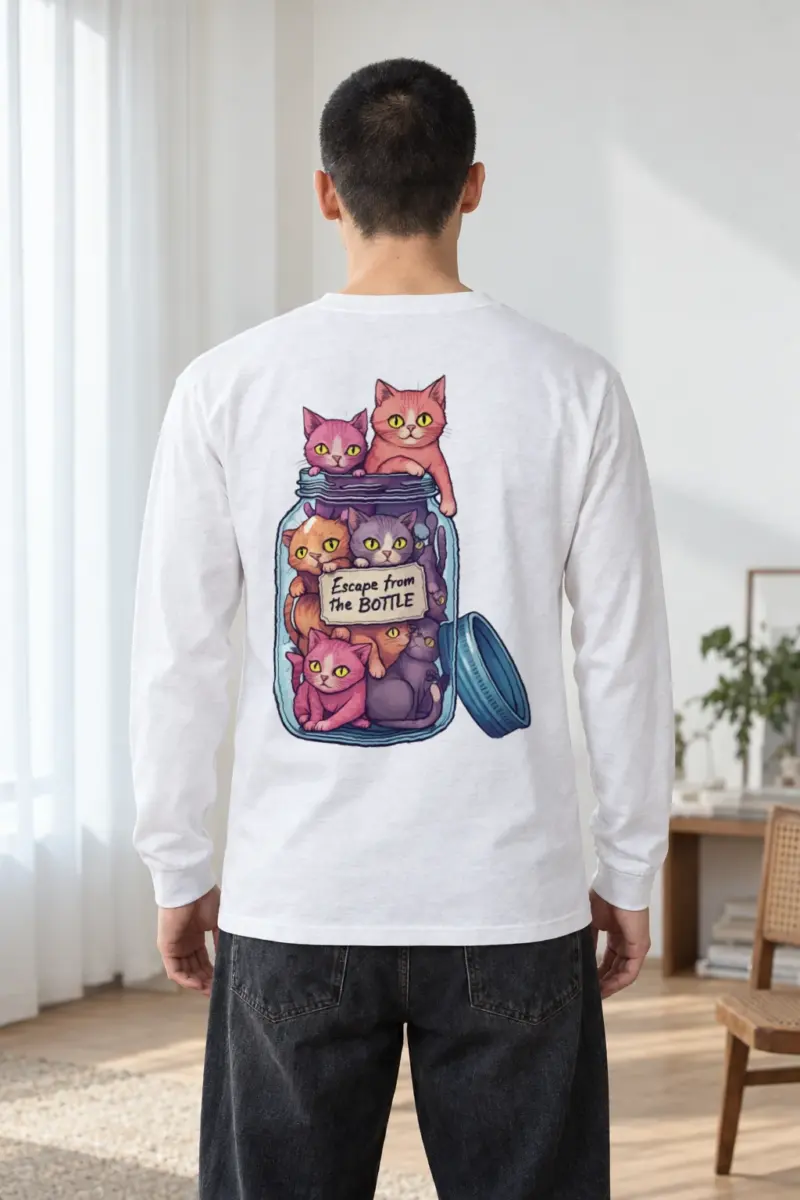 "Escape From The Bottle" Unisex Longsleeve T-shirt | Gildan 2400