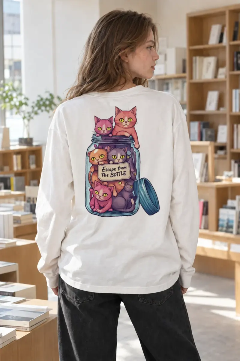 “Escape From The Bottle” Unisex Longsleeve T-shirt | Gildan 2400