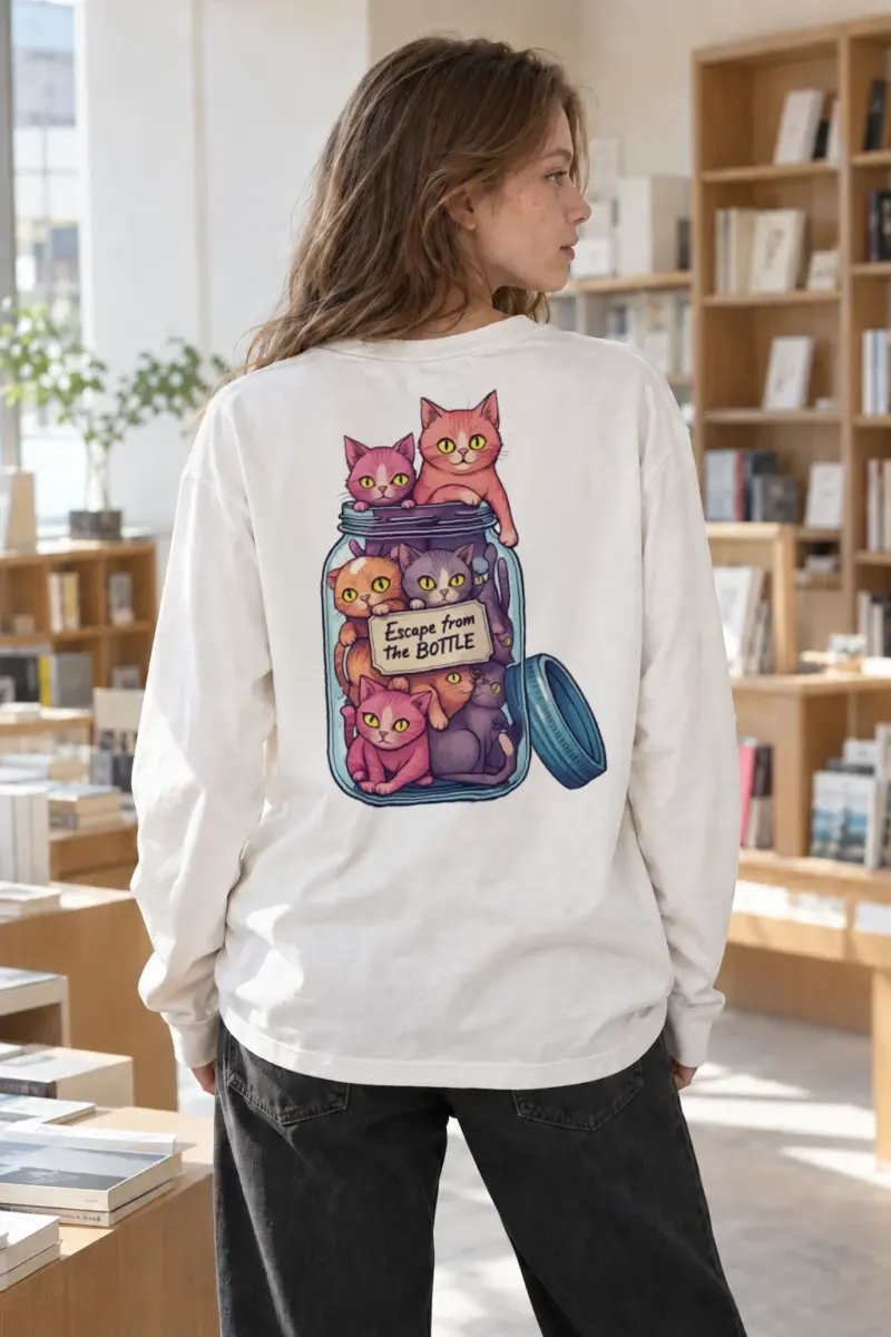 "Escape From The Bottle" Unisex Longsleeve T-shirt | Gildan 2400