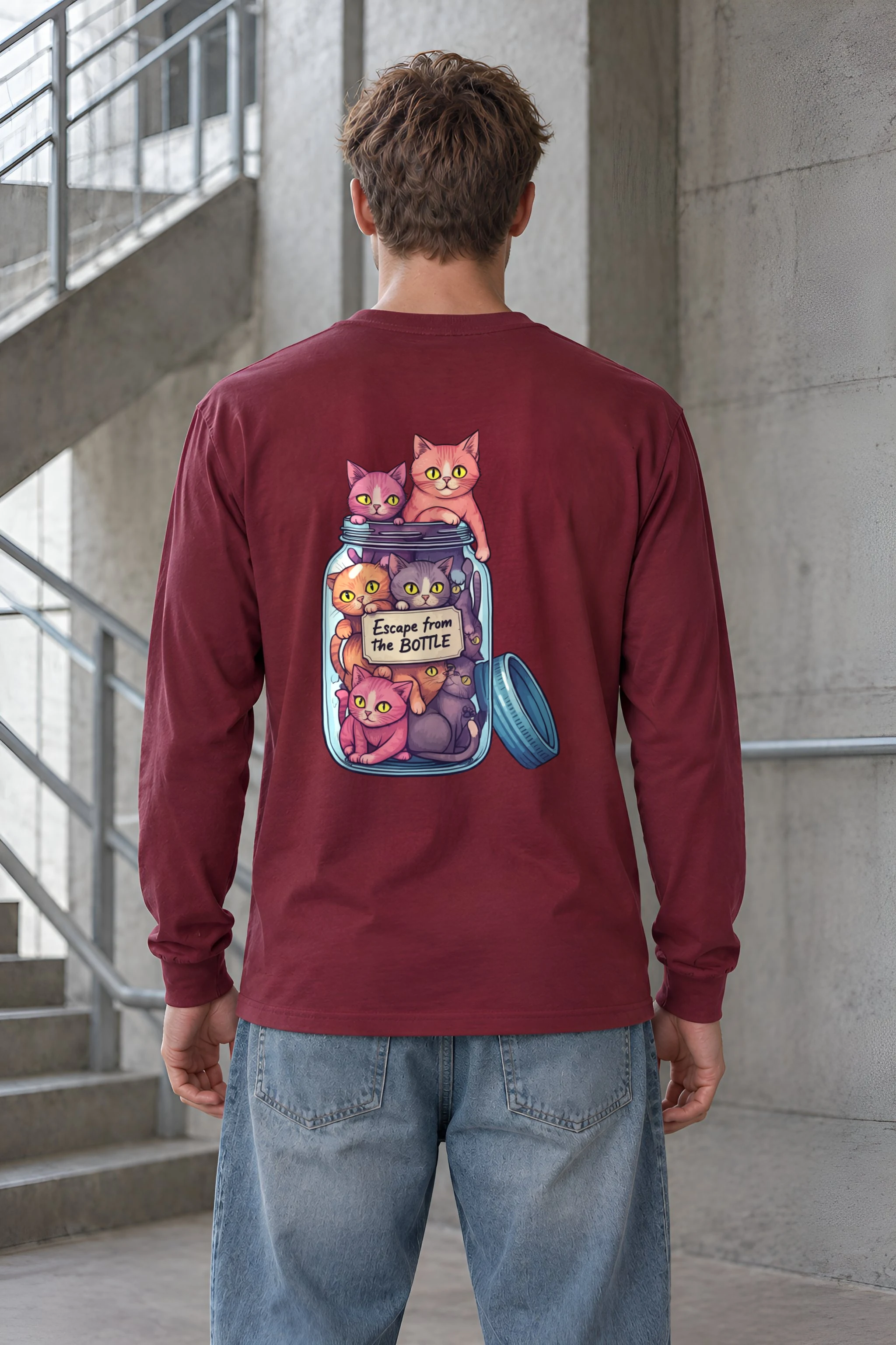 "Escape From The Bottle" Unisex Longsleeve T-shirt