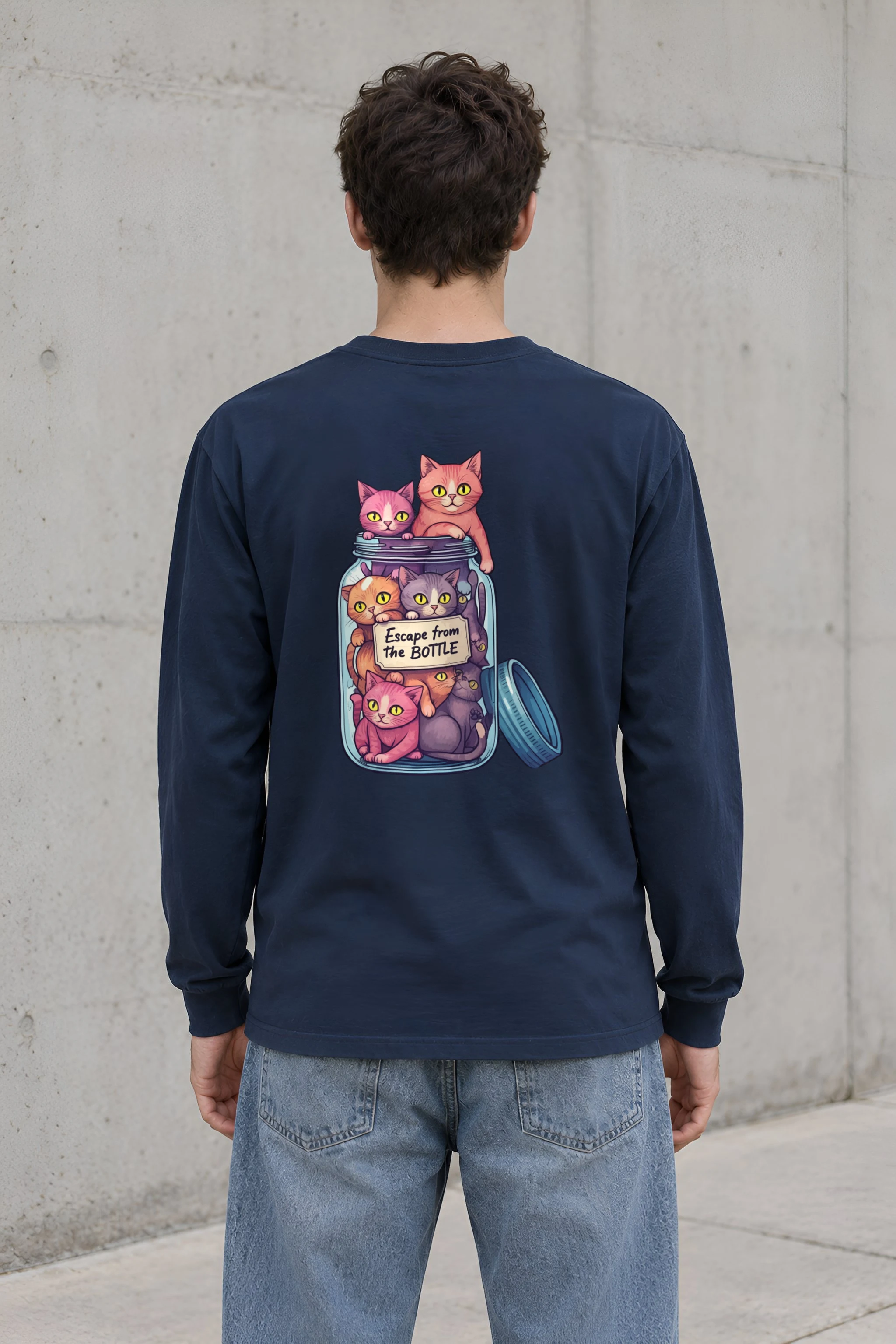 "Escape From The Bottle" Unisex Longsleeve T-shirt