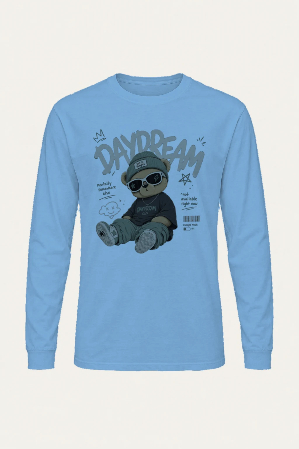"Escape Mode Bear" Unisex Longsleeve T-shirt | Gildan 2400