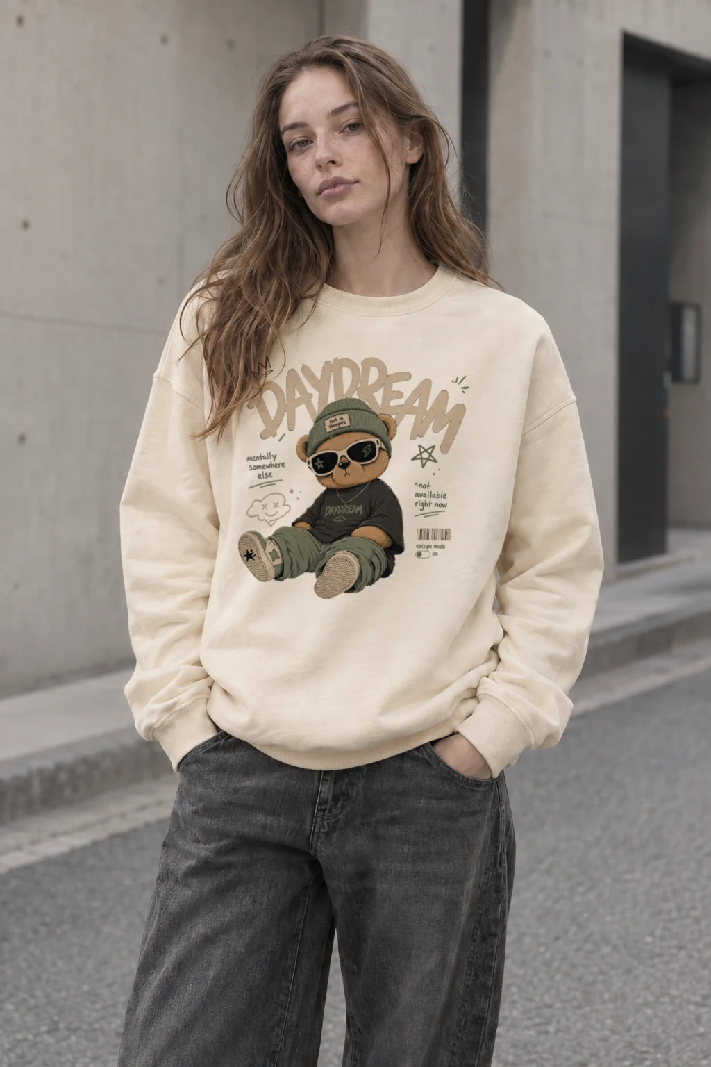 "Escape Mode" Unisex Sponge Fleece Crewneck Sweatshirt | Bella + Canvas 3901