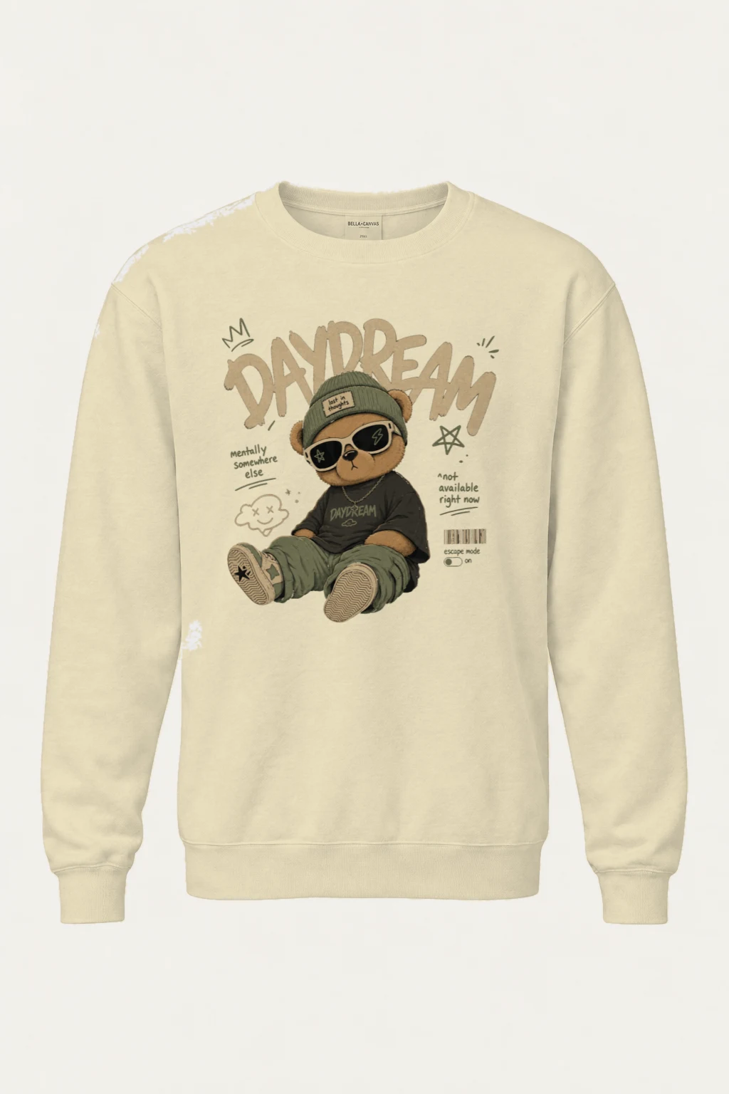 "Escape Mode" Unisex Sponge Fleece Crewneck Sweatshirt | Bella + Canvas 3901