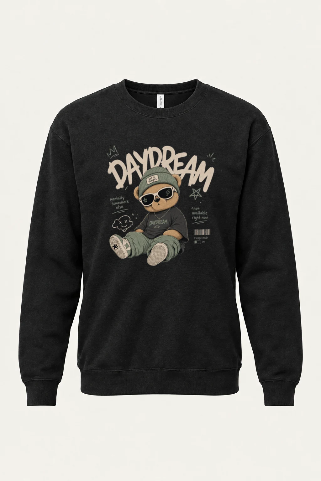 "Escape Mode" Unisex Sponge Fleece Crewneck Sweatshirt | Bella + Canvas 3901