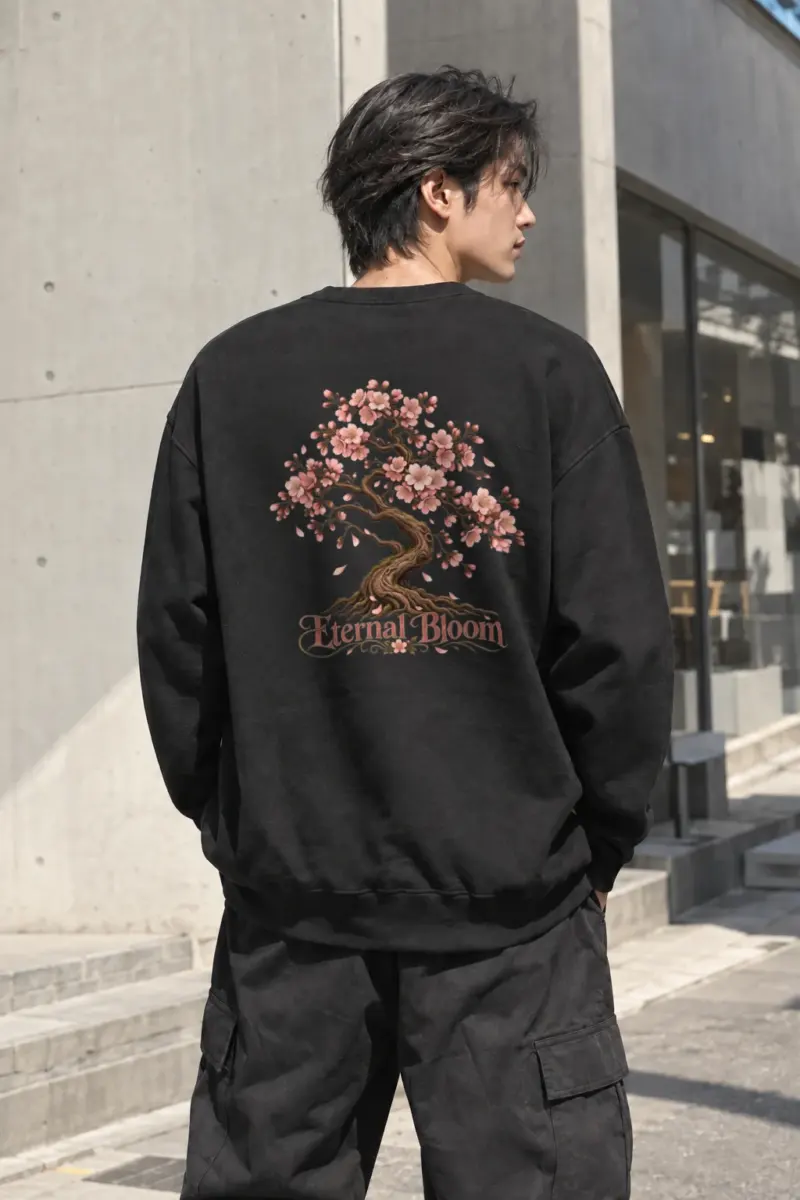 "Eternal Bloom" Heavy Blend Unisex Crewneck Sweatshirt | Gildan 18000