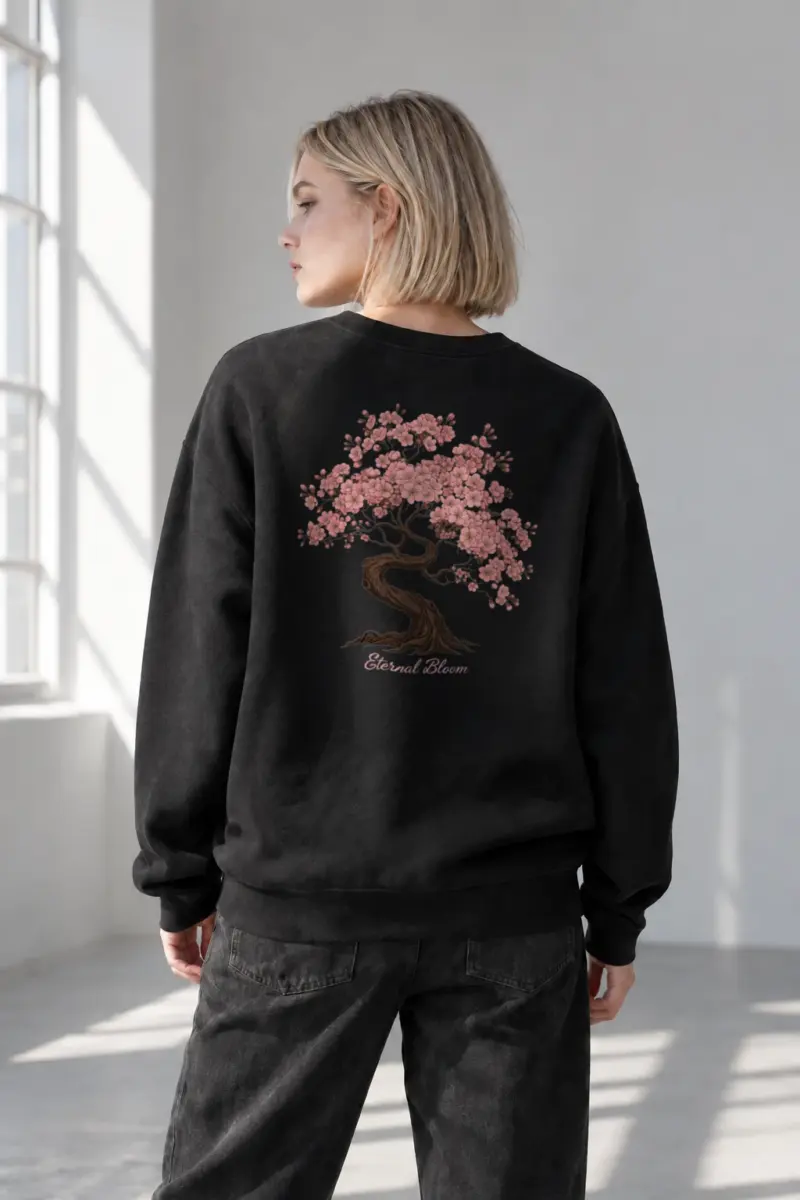 “Eternal Bloom” Heavy Blend Unisex Crewneck Sweatshirt | Gildan 18000