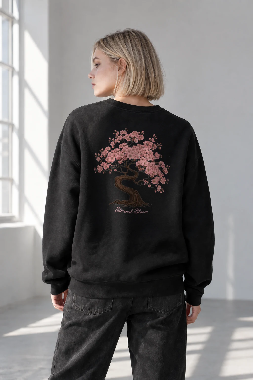 "Eternal Bloom" Heavy Blend Unisex Crewneck Sweatshirt | Gildan 18000