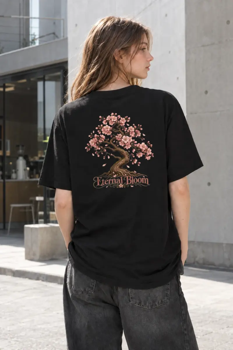 "Eternal Bloom" Heavyweight Unisex Crewneck T-shirt | Gildan 5000