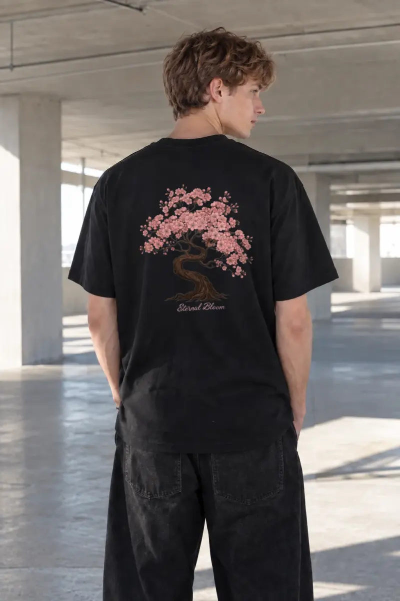 “Eternal Bloom” Heavyweight Unisex Crewneck T-shirt | Gildan 5000