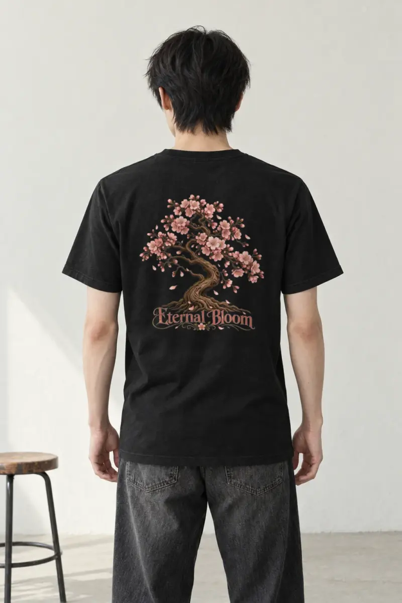 "Eternal Bloom" Heavyweight Unisex Crewneck T-shirt | Gildan 5000