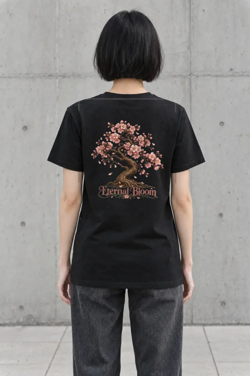 "Eternal Bloom" Heavyweight Unisex Crewneck T-shirt