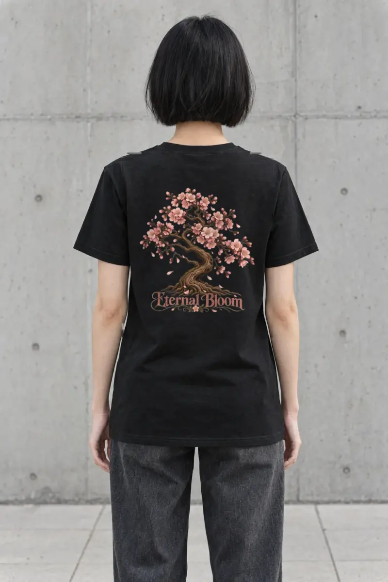 "Eternal Bloom" Heavyweight Unisex Crewneck T-shirt