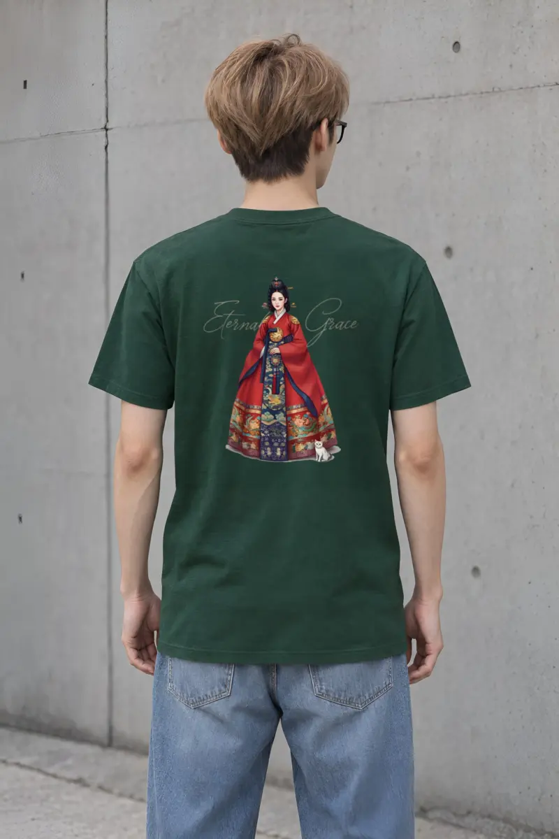 "Eternal Grace" Heavyweight Unisex Crewneck T-shirt