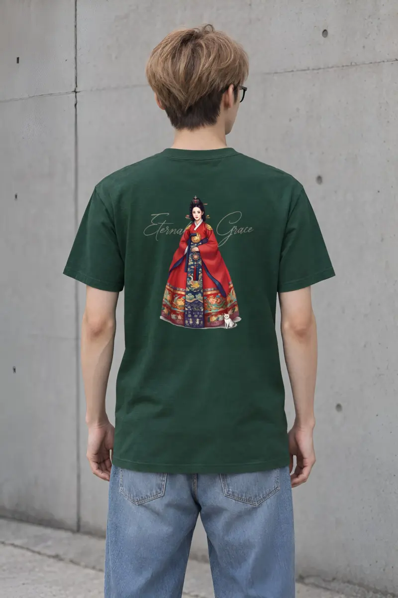 "Eternal Grace" Heavyweight Unisex Crewneck T-shirt