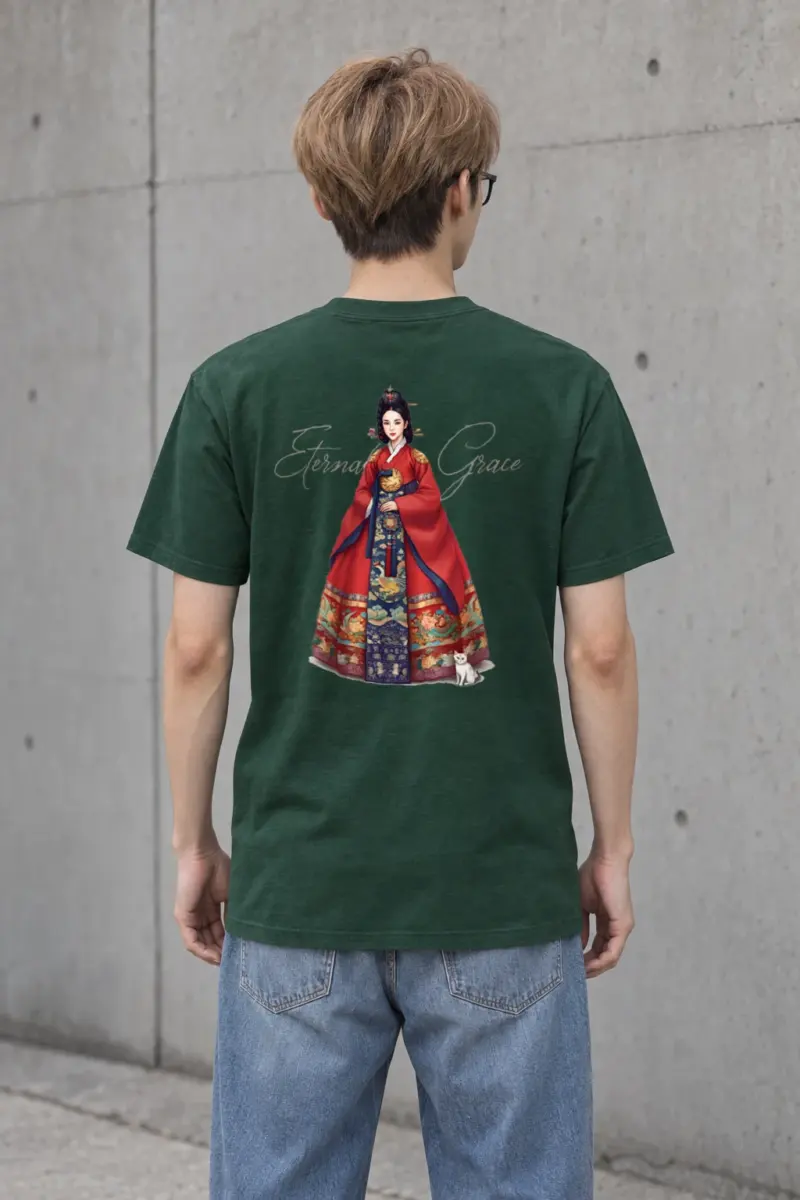 "Eternal Grace" Heavyweight Unisex Crewneck T-shirt