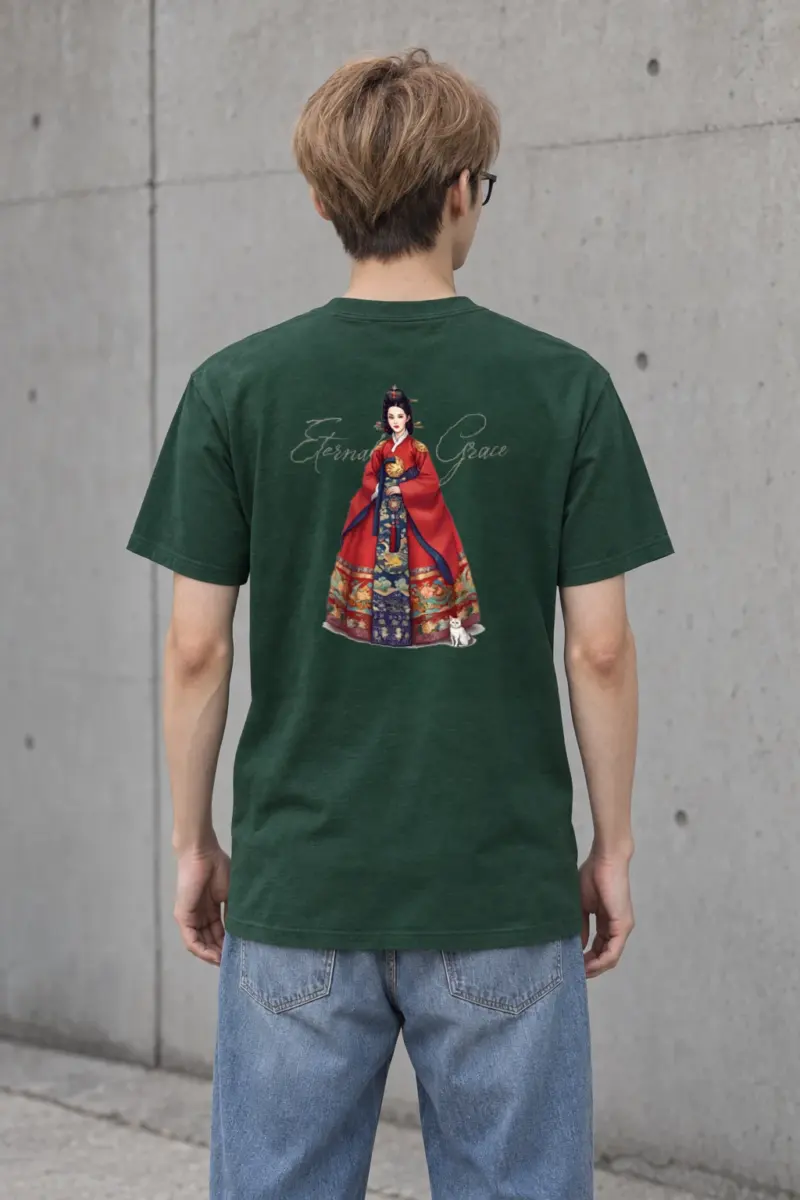 "Eternal Grace" Heavyweight Unisex Crewneck T-shirt