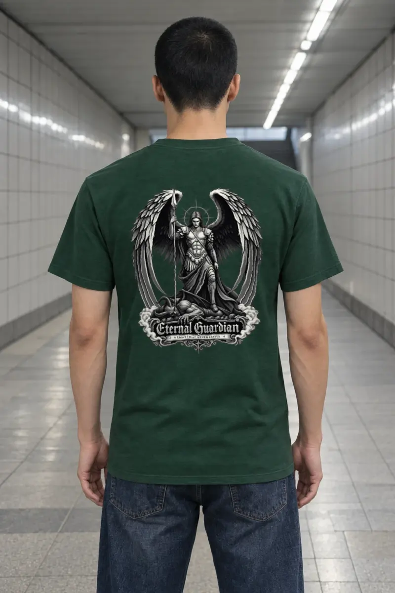 "Eternal Guardian" Heavyweight Unisex Crewneck T-shirt | Gildan 5000