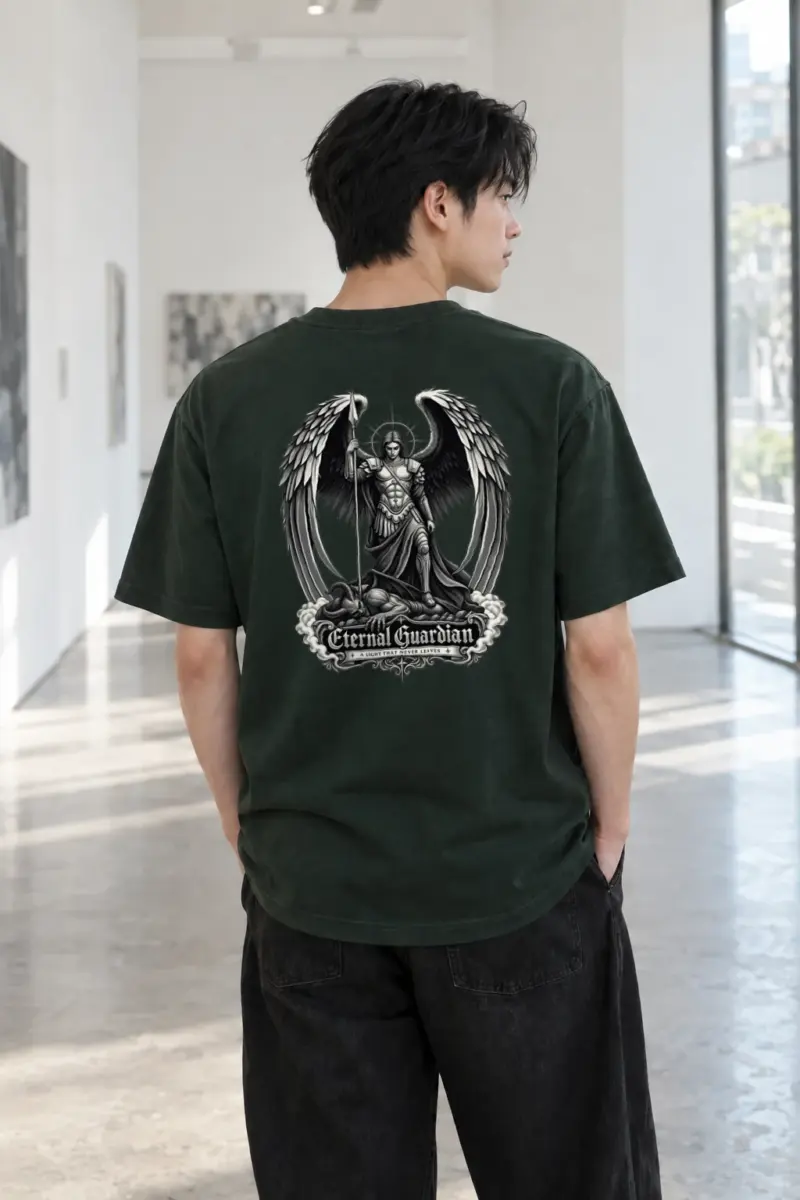 "Eternal Guardian" Heavyweight Unisex Crewneck T-shirt | Gildan 5000