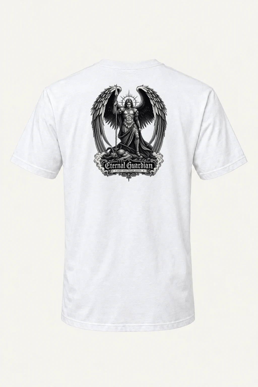 "Eternal Guardian" Heavyweight Unisex Crewneck T-shirt | Gildan 5000