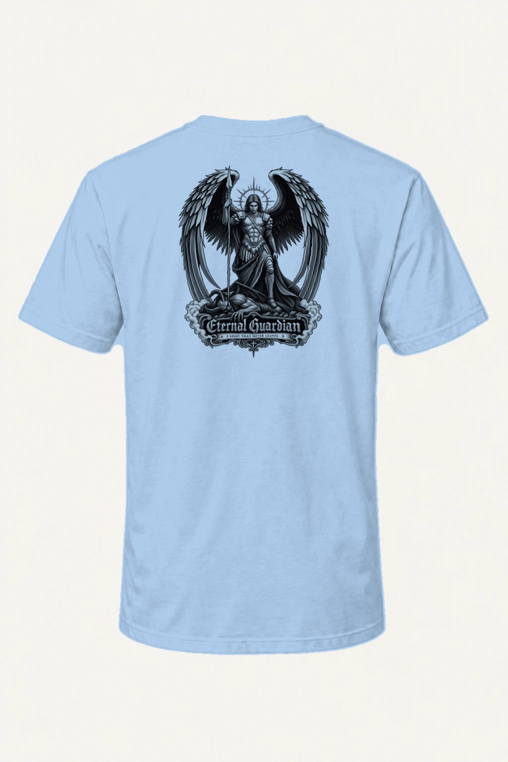 "Eternal Guardian" Heavyweight Unisex Crewneck T-shirt | Gildan 5000