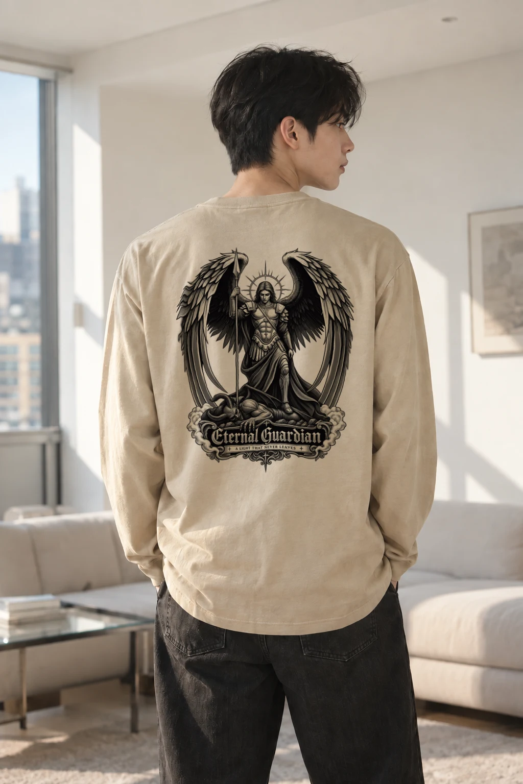 "Eternal Guardian" Unisex Longsleeve T-shirt | Gildan 2400